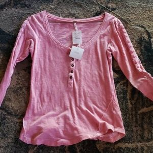 free people long sleeve henley small